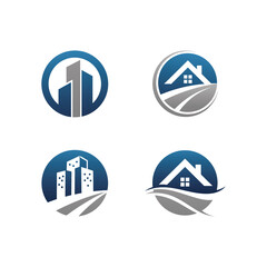 Real Estate Logo. Building, and House Logo Vector Template