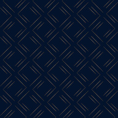 Geometric pattern. Gold on dark blue background