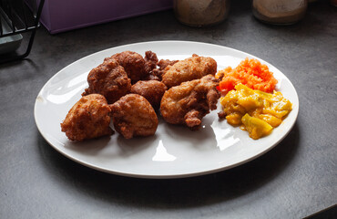 Pakora of chopped vegetables
