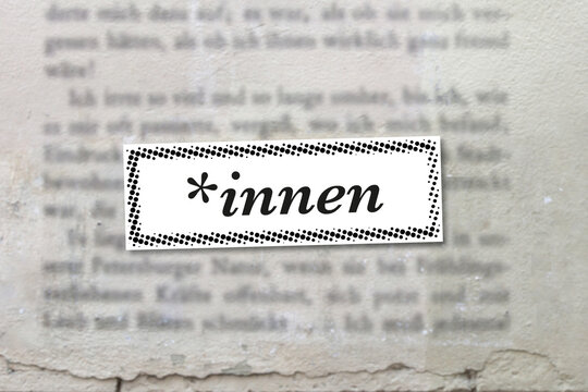 *innen - gendersternchen