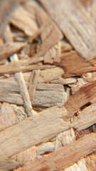 Detalle de tablero osb de conglomerado de madera natural