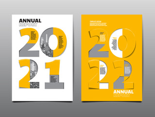 annual report 2021,2022 ,future, business, template layout design, cover book. vector illustration , presentation abstract flat background, Color of the year. - obrazy, fototapety, plakaty