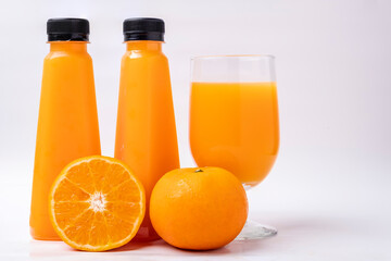 Orange juice isolated on white background