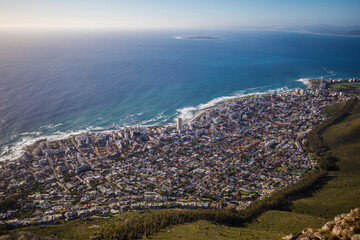 View of Cape town from Lion's head