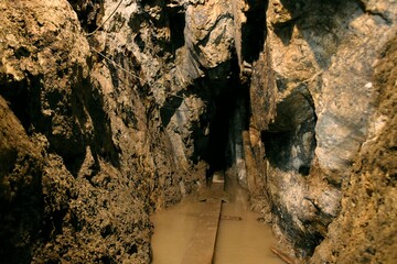 Zabytkowa kopalnia srebra Amalia z XVI w. w Srebrnej Gorze na Dolnym Slasku
