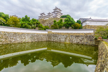 Himeji Castle and the Mikuni Pond