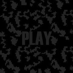 PLAY. Cool wallpapers with game elements and text. Dark backgrounds for winners. Gaming mode on. Video games texts and buttons. Next level brings more fun.