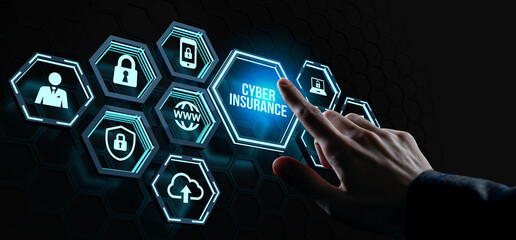Internet, business, Technology and network concept. Cyber security data protection business...