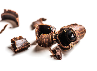Chocolate shavings