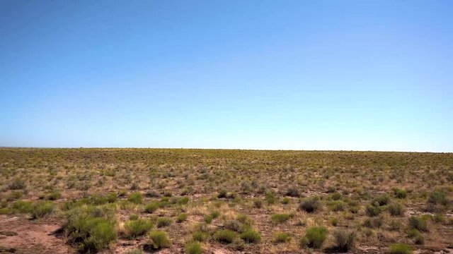 Desert Flat Land Camera Panning