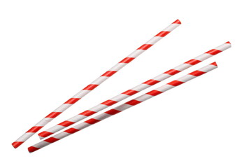 Paper straws pile isolated on white background and texture with clipping path, eco friendly