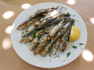 Greece - gegrillte Sardinen