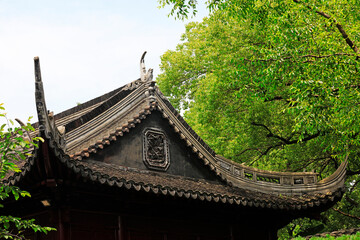 The eaves of ancient buildings are in Yu garden,Shanghai,China