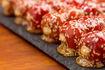A traditional Chinese snack, the candied gourd