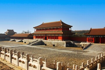 famous forbidden City in Beijing, China, Asia