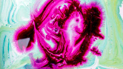 Fototapeta premium Colorful texture. Watercolor painting. Ink splash. Bright colorful texture. Modern paint. Watercolor style. Close-up marble banner.