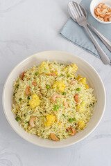 Indian Style Fried Rice with Cauliflower Vertical Photo