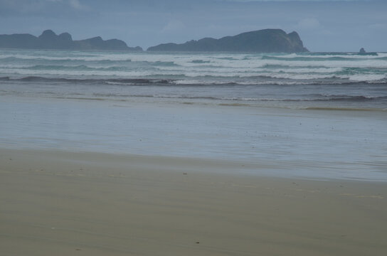 Beach In Mason Bay. Stewart Island. Rakiura National Park. New Zealand.