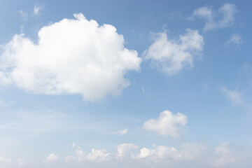 tranquil blue sky with cloud