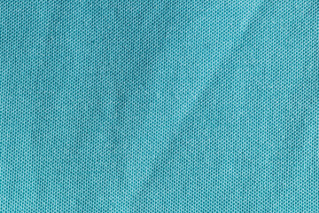 Blue, Green fabric cloth polyester texture, textile background.