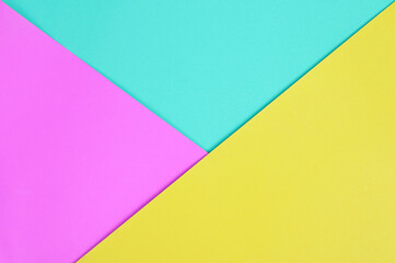 Green pink and yellow paper color for background.