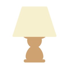 Table lamp, colored icon on a white background.