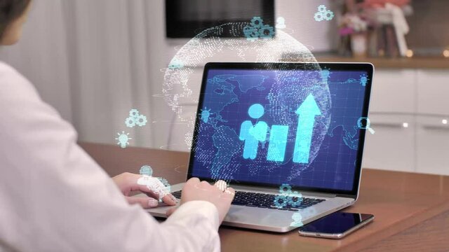 Business, Technology, Internet and network concept. Human Resources HR management recruitment employment headhunting concept.
