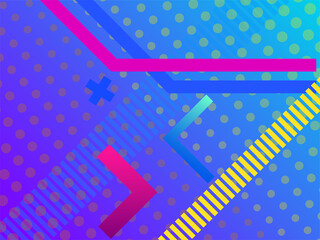 Vector abstract colorful geometric banner, textured background with gradient stripes, presentation template