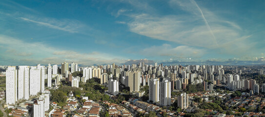 Fototapeta na wymiar Aerial image of the city of São Paulo