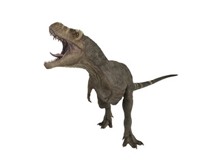 Tyrannosaurus Rex with mouth open.