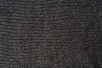 texture of black knitted woolen cloth