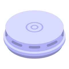 Fuel burning gas stove icon. Isometric of fuel burning gas stove vector icon for web design isolated on white background