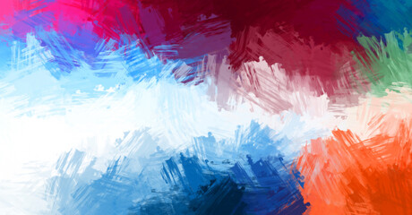 Modern art. Brushed Painted Abstract Background. Brush stroked painting. Strokes of paint. 2D Illustration.