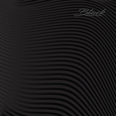 Black wavy abstract Dark Design background vector 02