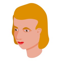 Happy teen icon. Isometric of happy teen vector icon for web design isolated on white background
