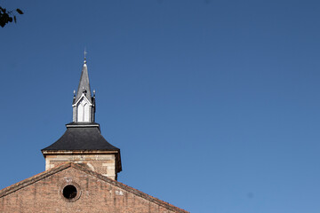 Fototapeta na wymiar Santa Maria del Camino bell tower, Leon, Spain