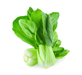 Bok  choy vegetable on white background