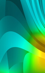 Abstract background with colorful gradient. Vibrant graphic wallpaper with stripes design. Fluid 2D illustration of modern movement.