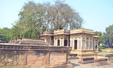 Obraz premium Tombs of Mohammad Ghaus and Tansen ,Gwalior ,madhya pradesh,india