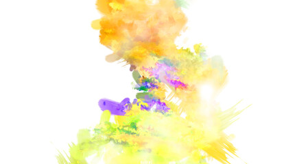 Brushed Painted Abstract Background. Brush stroked painting. Artistic vibrant and colorful wallpaper..