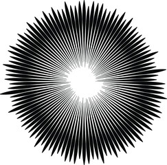 Fototapeta premium Dotted, dots, speckles abstract concentric circle. Spiral, swirl, twirl element.Circular and radial lines volute, helix.Segmented circle with rotation.Radiating arc lines.Cochlear