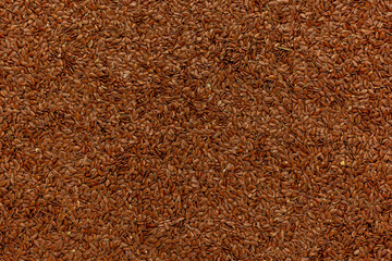 Linum is the name of brown flax seed. Also known as flaxseed, Close-up of grains