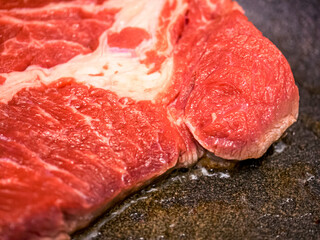 調理中のステーキ