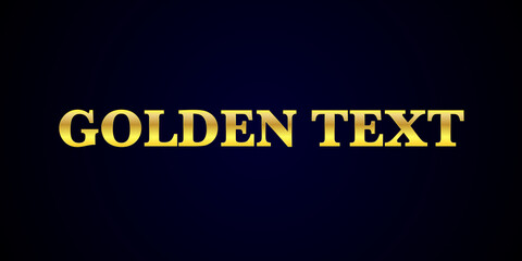 Gold alphabetic fonts on a black background. Vector illustration