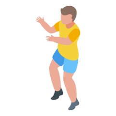 Relax volleyball icon. Isometric of relax volleyball vector icon for web design isolated on white background