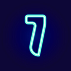 Number symbols collection neon sign vector. Design element number template neon icon, light banner, neon signboard, nightly bright advertising, light inscription. Vector illustration