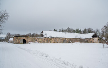 Fototapeta premium house in the snow