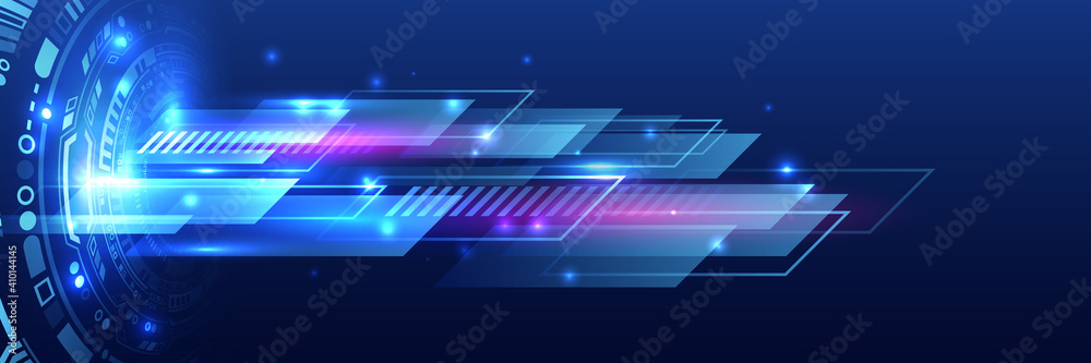 Poster Cyber security for business and internet project. Abstract futuristic background. Hi-tech business presentation. Big data concept.