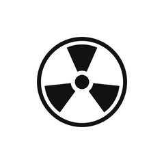 Radiation warning sign