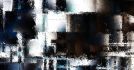 Obraz premium Modern art. Colorful contemporary artwork. Color strokes of paint. Brushstrokes on abstract background. Brush painting. Unique wall art.